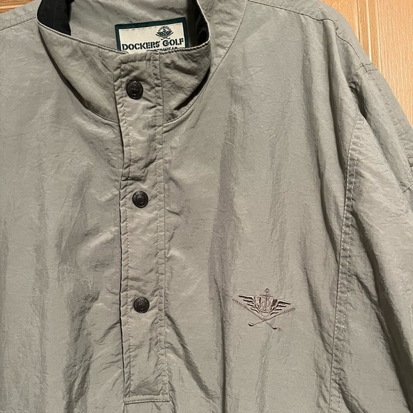 Vintage Dockers Tan Bomber Half Zip Golf Jacket - Picture 7 of 14